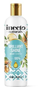 INECTO Natural Argan Shine Shampoo 500ml, Rich & Nourishing Pure Argan Oil for Beautiful Healthy Shine, for Dull Damaged Hair