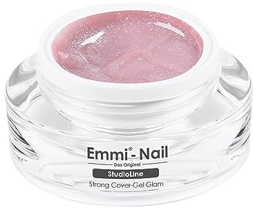 Emmi Nail Studioline Strong Cover-Gel Glam | LED UV Builder-Gel | Für stabile Nagelmodellage | Kaschiert Flecken & Unebenheiten | Standfest & leicht zu modellieren | Methacrylsäurefrei | 15ml