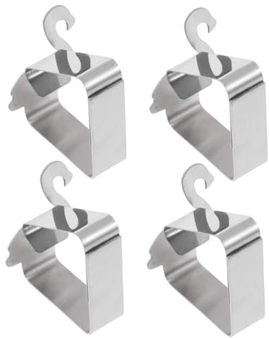 Zerodeko 4stücke Tischdecke Halter Aus Edelstahl Tischdeckenklammern Zum Festhalten Halter Für Tischdecken Anti-rutsch-Clips Für Tischdecken Kreative Tischdeckenklemmen Mit Einfacher