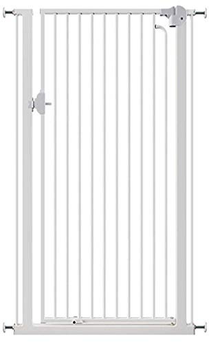 Generic Haustier-Laufgitter, Extra Hohe Hunde-Haustiergitter Für Kinder, Weißes Metall-Sicherheitsgitter Für Flure/Türen/Treppen/Innentreppen-Baluster/a/Width 74-77Cm