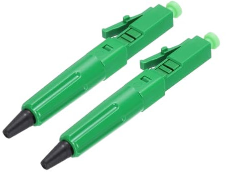 sourcing map LC/APC Fiber Optic Quick Connector, Single Mode Fiber Cable Quick Connector LC Fast Connectors Adapter for CATV Network, Pack of 2