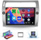 【8 Núcleo 2+64G】 Hodozzy Carplay Radio Coche para Citroën C4 2004-2009/C-QUATRE 2008-2011,9 Pulgadas Autorradio Android con Pantalla Táctil/WiFi/GPS/RDS/FM/Bluetooth/USB/DSP