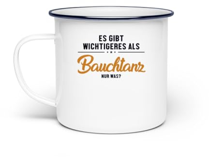 Taza esmaltada, talla única, color blanco