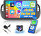 2+64GB Android Autoradio Wireless Carplay für FIAT 500 2007-2015, Hikity 9 Zoll Touch Screen Autoradio mit Navi GPS, Android Auto, WiFi, Bluetooth, FM RDS, Rückfahrkamera