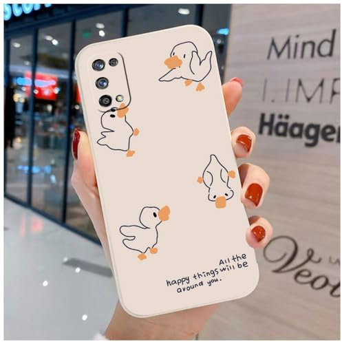 Custodia Carina Compatibile con Realme 7 Pro - Comoda Cover in TPU Morbido Gatto Orso Animali Cartoni Case