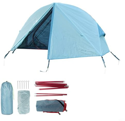SMZhomeone Camping Sleeping Bed Tent Waterproof Raised from the Ground 2-Layer for Outdoor Use Camping Sleeping Bed Raised Tent (Blue)