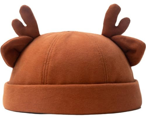 Vermieter-mütze, Süßes Geweih, Melonenhut, Modische Straße, Herren-Docker-mütze, Hip-hop-mütze, Verstellbar, Randlos, Gerollte Manschette, Penny-Kappe