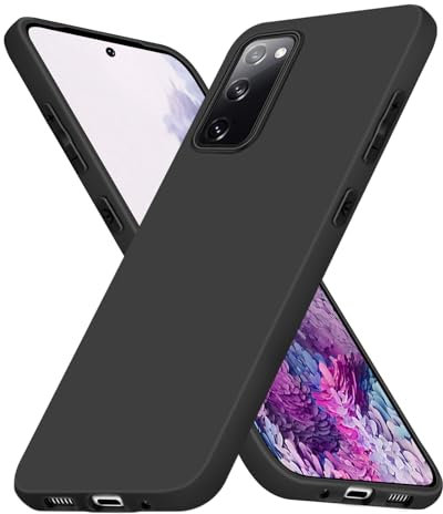 Whew für Samsung Galaxy S20 Hülle, Ultra Dünn Weicher Silikon Handyhülle, Matt Stoßfest Kratzfest Anti-Fingerabdruck Schutzhülle, Extrem Haltbarkeit Samtige Touch für Samsung Galaxy S20 Case, Schwarz