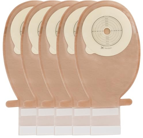 20 PCS Colostomy Bags,Ostomy Supplies,One Piece Ostomy Bags with Closure,Drainable Pouches for Ileostomy Stoma Care