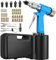 AUTOUTLET Druckluft Nietmutternzange Set, Nietmaschine Blindnietpistole Nietmutter Pistole Pneumatische Nietpistole Druckluftnietmutternpistole mit M4 M5 M6 M8, M10 Dorne &100PCS Nietmuttern