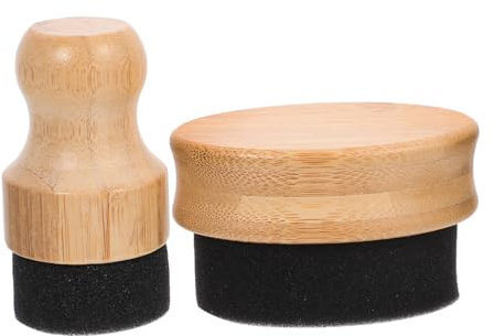 Housoutil 2pcs Oil Applicator for Cutting Boards Chopping Block Wax Brush Worktop Oil Tool Easy Application Mineral Wax Stick Kitchen Furniture Care