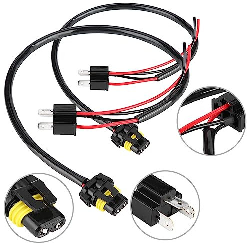 Kabelbaumadapterkabel für H4 -Scheinwerferumwandlung in 9006 Lampen, Kappe und Spiel für Zwei Träger, Im Kupferdraht, für das Auto und das Motorrad