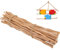 50pcs bâtons en bois pour l'artisanat, bois de dérive 16 pouces, bâtons de naturel pour projets bricolage, œuvres faites à la main, décorations et fabrication créative