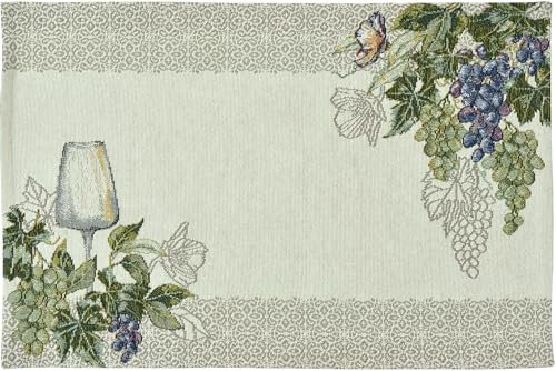 Sander Gobelin Tischset - Vineyard/Reben, Weinglas 32 x 48cm