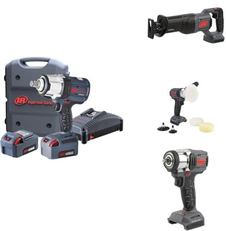Ingersoll-Rand W7172-K22B-EU Akku Schlagschrauber, 3/4 20V, 2 x BL2022 Li-Ion-Akkus 5,0 Ah und Ladegerät-Satz in 1 Tragekoffer