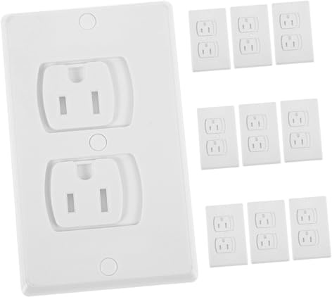 SUPVOX 10stücke Steckdosenabdeckungen Selbstschließend Kindersicherungen Mit Schrauben Aus Abs Isoliert Bruch Und Korrosionsbeständig Für Elektrische Steckdosen