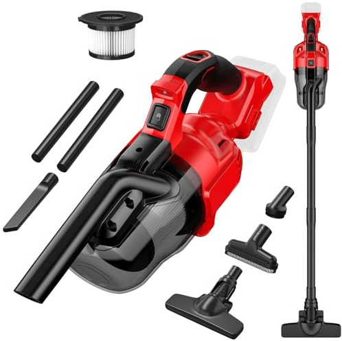 Aspirapolvere senza fili per batteria Milwaukee da 18 V, aspirapolvere portatile per casa, auto, pavimenti in legno duro con filtro HEPA lavabile 125 AWG (senza batteria)