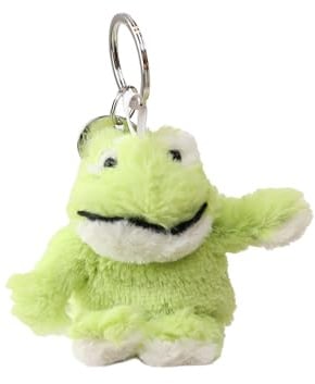 Warmies Frog Keyring, 16cm French Lavender Scented Soft Toy Keychain, Plush Accessory for Keys or Bags
