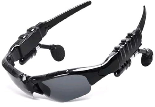 Uxsjakjsd Stereo Earphones Wireless Headset with Mic Sunglasses Glasses Noise Reduction Headphones for Driving Cycling Sports
