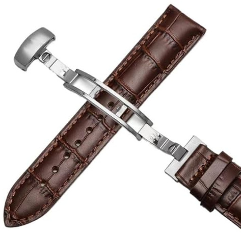 yaponuk Lederarmband für Tissot Le Locle 1853 T41 Armband für Tissot Gentleman T063(Browns1,21mm)
