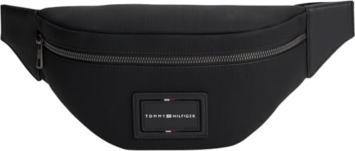 Tommy Hilfiger Herren Bauchtasche Foundation Bumbag mit Reißverschluss, Schwarz (Black), Einheitsgröße