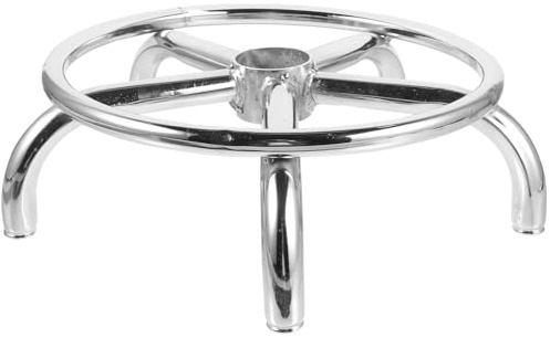 Sosoport Base Pivotante Ronde de Chaise de Bar en Alliage D'aluminium Robuste 35 Cm, Pied Pivotant Réglable pour Fauteuil de Salle à Manger et Tabouret de Bar, Accessoire de Remplacement