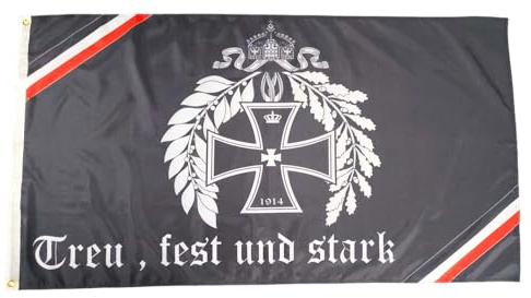 Fahne Flagge Deutsches Reich - Treu Fest und Stark - 90 x 150 cm