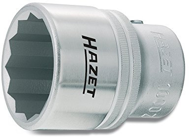 Hazet 1000Z-30 Douille carré creux 20 mm/profil à 12 pans extérieurs Taille 30 longueur 55 mm