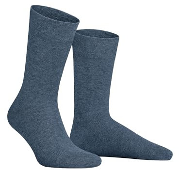 Hudson Herren Socken Relax Cotton druckfreier Bund Marine-mel. 0387 45-46