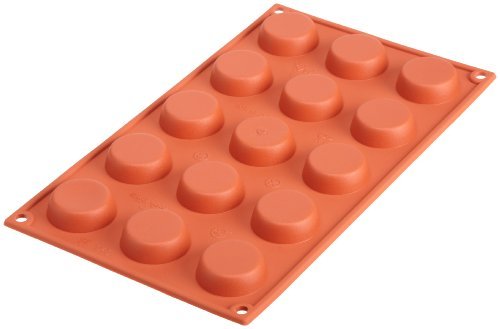 Silikomart 2933200 Stampo 15 Mini Tartellette, 45 x 10 mm
