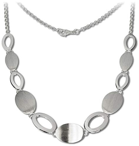 SilberDream Halsschmuck 45cm Collier Kette matt Grazie 925er Silber SDK408 Silber Collier