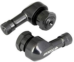 BIKEIT ALUMINIUM TUBELESS VALVE 8.3MM GUNMETAL:TYRES & TUBES