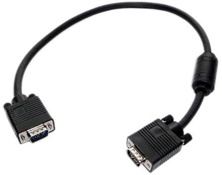 shortix Cavo monitor VGA, 15 pin, nero, 50 cm
