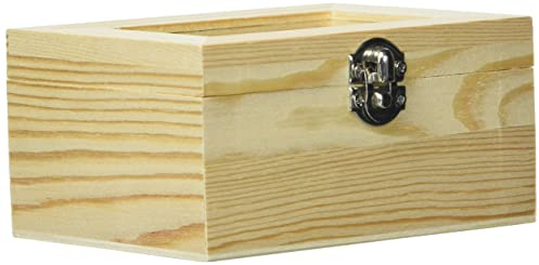 Glorex 6 1682 300 Holzbox, natur, 12 x 8 x 6 cm