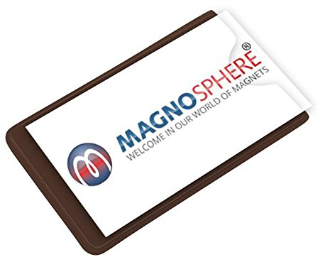 Porte Etiquette Magnetique taille: 10cm x 6cm - 25 pièces - Magnétiques Pochettes avec Bande Magnétique et PVC transparent sur le côté frontal
