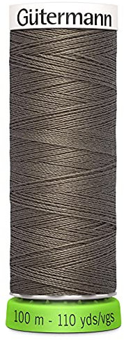 Gütermann Recyceltes Polyestergarn, 91 m, Dunkles Biber