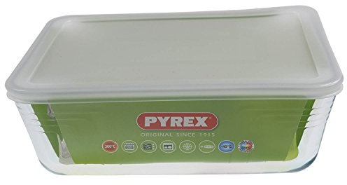 Pyrex Cook & Store 3Pc 4L Classic Rectangular Glass Baking Dish With Plastic Lid