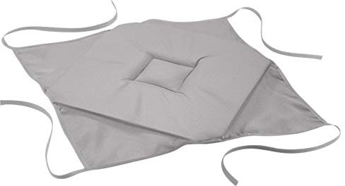 douceur d'intérieur, Galette 4 Rabats (40 x 40 x 3 Cm) Essentiel Gris, Polyester