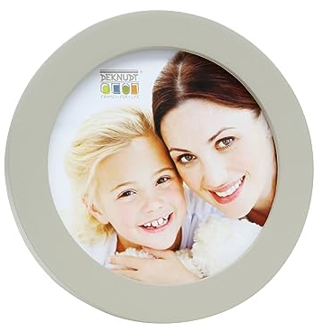 Deknudt Bilderrahmen, Holz, Grau, Rahmen rund 10 cm