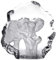 Kaltner Präsente Geschenkidee - Glas Aufsteller Figur Skulptur Elefant mit Elefantenbaby