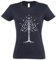 Urban Backwoods White Tree Damen T-Shirt Blau Größe L