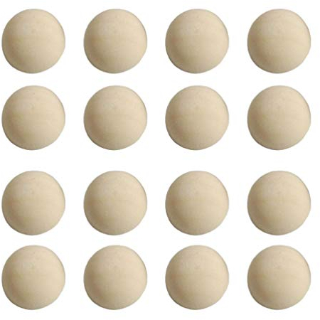 SUPVOX 100 PièCes Demi Boules Bois 15Mm Pour Projets Diy, Artisanat Enfants, DéCoration Maison, Accessoires FêTe