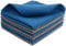 KinHwa Mikrofaser-Reinigungstücher Super Weiche Reinigungstücher Waschbar Saugstark Umweltfreundlich Reißfest Mikrofasertücher 30CM x 30CM 6 Stück (Grau+Navyblau, 30cmx30cm)
