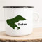 Huuraa Emaille Tasse Borkum Geschenk Kaffeebecher Vintage 300ml Borkum Geschenkidee