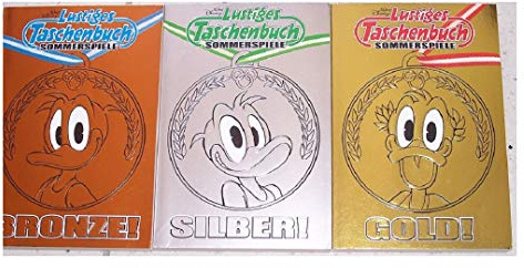 LTB Lustiges Taschenbuch Sonderedition Sommerspiele 1 + 2 + 3 Bronze + Silber + Gold komplett Set