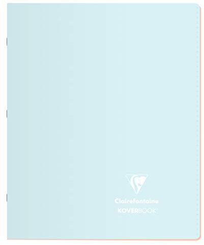 Clairefontaine 951481C - Packung mit 10 Heften Koverbook Blush PP, 17x22 cm, 48 Blatt, französische Lineatur, 90g, farbig sortiert, 1 Pack