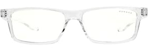 Kids Blue Light Blocking Glasses | Cruz Kids Large Crystal/Clear Natural by GUNNAR | Patented 35% Blue Light Protection with Smudge Resistent Lens, Durable & Flexible Frame