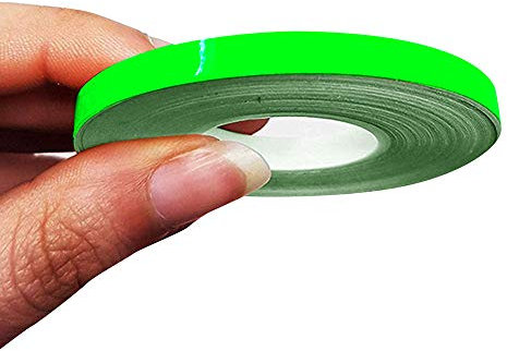 4R Quattroerre.it 10477 Trim Stripes Strisce Adesive per Auto, Verde Fluo, 5 mm x 10 mt