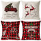 a ray of sunshine Weihnachten Kissenbezug 4 Pack,Winter dekokissen,Dekor Kissenhülle,Kissenbezug Weihnachten 45x45,kissenhülle Home bunt,Leinen Dekokissen,Schlafzimmer Dekokissen
