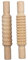 2 Piezas De Madera del Modelo De La Cerámica De Amasar La Arcilla Mano De Madera Rodillos Cerámica Textura del Rodillo De Arcilla del Palillo